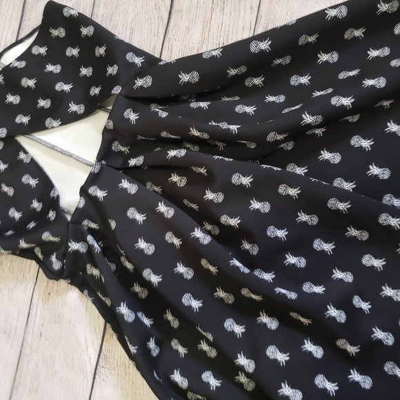 HOLLISTER pineapple halter neck mini dress S - Picture 7 of 10